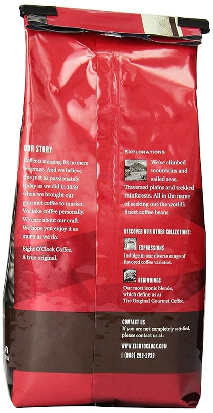 Eight O'Clock Coffee 100% Colombian Peaks Whole Bean Coffee, Medium Roast, 11 Ounce (Pack of 1) - Rich, Winey & Full Bodied