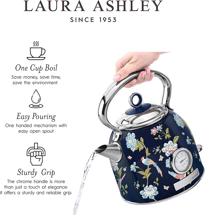 VQ - Laura Ashley 1.7L Dome Kettle - Elveden Navy