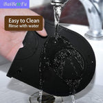 Load image into Gallery viewer, Coffee Knock Box Shock-Absorbent Durable Barista Style Knock Box With Removable Knock Bar and Non-Slip Base Gift Silicone Tamping Pad for Barista Tool Home Kitchen Bar Coffee Shop (Coffee Tamper Mat)