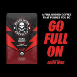 Load image into Gallery viewer, Death Wish Coffee, Organic and Fair Trade Dark Roast Ground Coffee, 16 oz