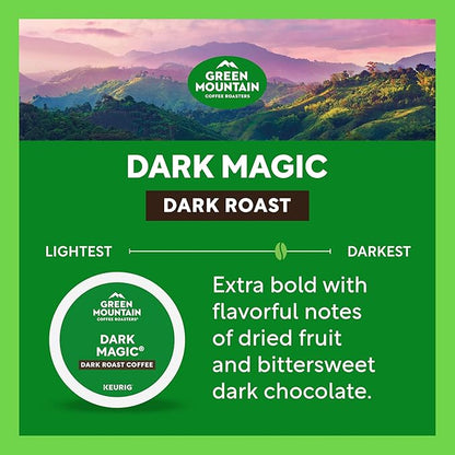 Green Mountain Coffee Roasters Dark Magic Coffee, Keurig Single-Serve K-Cup pods, Dark Roast, 96 Count