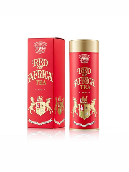TWG Tea | Red of Africa Tea | Rooibos Tea | Lemon Balm Leaves & Marigold | Haute Couture Tin, 100g | Gift Set