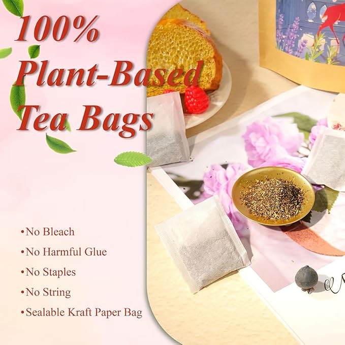 WT WEETEE Paris Breakfast Black Tea,100 Count Paris Black Tea Bags, Bergamot and Vanilla Flavored Black tea with Lavender