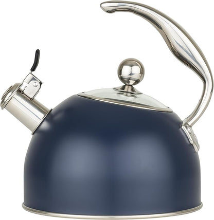 Viking Stainless Steel Whistling Tea Kettle, Slate