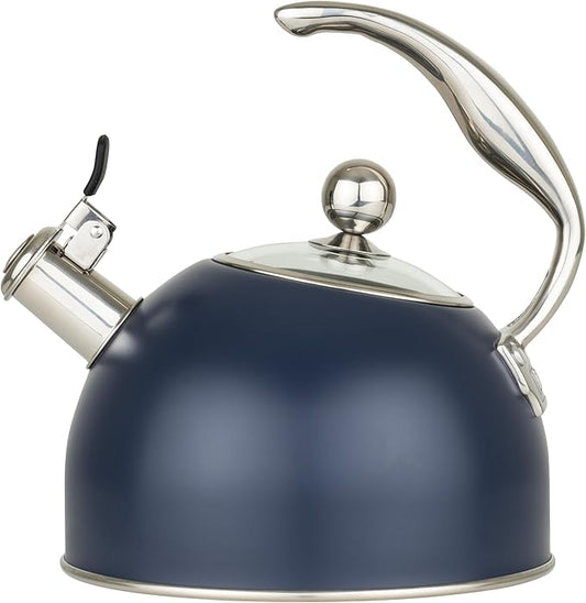 Viking Stainless Steel Whistling Tea Kettle, Slate