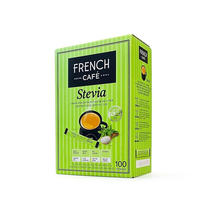 Namyang French Cafe Stevia Instant Coffee Mix (Zero Sugar) (100 Sticks)