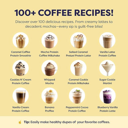 Original Protein Iced Coffee - Premium Whey Protein & Instant Iced Coffees - 100% Natural Cold Brew Coffee - Zero Artificial Flavors & Sweeteners, 80 mg Caffeine Per Serving, 0g of Sugar, 20 Servings