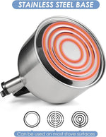 Load image into Gallery viewer, Tea Kettle for Stove Top,304 Stainless Steel Tea Kettles,4L/4.2QT Tea Kettles for Kitchen,Camping,Traveling,Portable,Fast to Boil