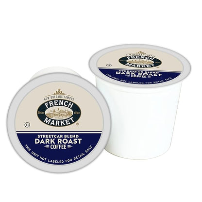 French Market Streetcar Blend Dark Roast Single Serve Coffee Pods, 12ct Box (Pack of 1)