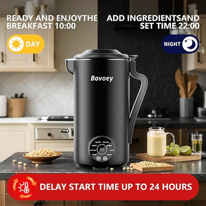 Nut Milk Maker Machine, Automatic Nut Milk Maker for Almond Homemade Milk,Oat,Plant-Based Milk and Countertop Blenders Almond Milk Maker Blenders,40oz Soy Milk Maker Delay Start/Self Clean/Keep Warm