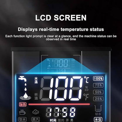 2200W Commercial Steam Milk Frother Automatic Coffee Foam Maker with Capacity for Coffee and Milk