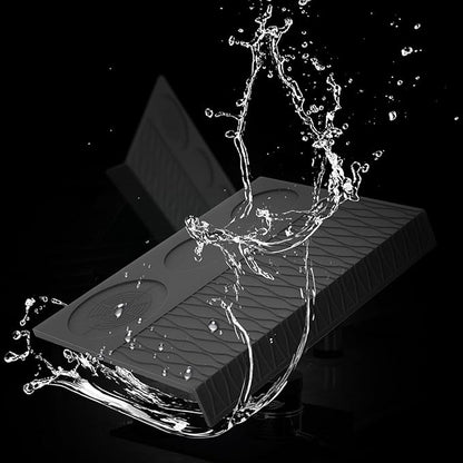 IKAPE Espresso Tamping Mat, Food Grade Silicone Coffee Tamper Mat, Portafilter Tamp Mat Espresso Accessory For Baristas, Waterproof Heat Resistant Tamping Pad Mat for Counter