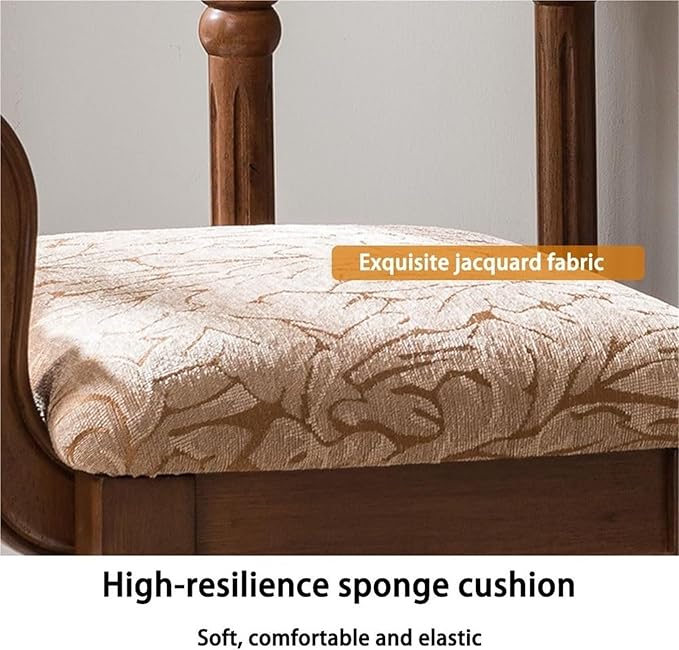 Vintage Solid Wood Vanity Chair - Compact Makeup Stool Accent Chair for Small Spaces Living Room