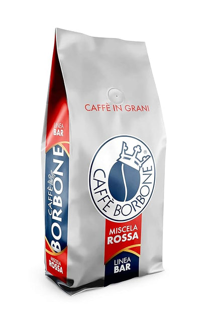 Caffe Borbone Whole Bean Coffee, Dark Roast, Red Blend, Authentic Italian Coffee, 2.2 lb Bag (Pack of 2)