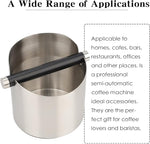 Load image into Gallery viewer, Italian Espresso Tapping Box, Stainless Steel Coffee Grinding Tapping Box, With Detachable Tapping Rod And Anti Slip Rubber Base (Silver)