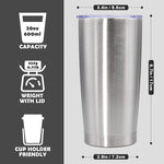 Load image into Gallery viewer, 20oz Tumbler Bulk Stainless Steel Tumbler Cup with Lid Vacuum Insulated Double Wall Travel Mug, Durable Powder Coated Travel Coffee Tumbler Mug for Hot &amp; Cold Drinks, Mix,12 Pack
