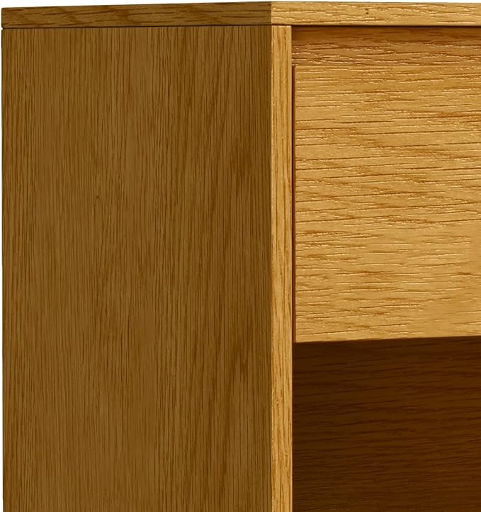 SIMPLIHOME Hunter 20 inch Wide Industrial Nightstand in Oak for the Living Room and Bedroom