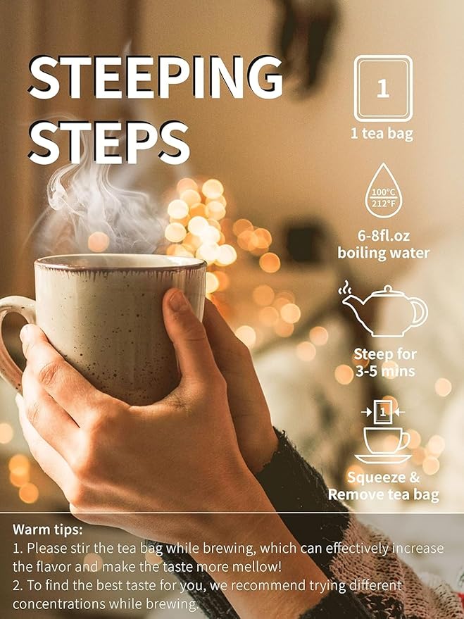 TeeLux Decaf Vanilla Black Tea Bags, Decaffeinated Black Tea Blended with Vanilla, 100 Count