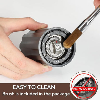 Portable Manual Coffee Grinder, Mini Coffee Grinder Capacity 25g with CNC Stainless Steel Burr, Internal Adjustable Setting, Fit for Espresso, Pour Over, Travel, Camping and Home