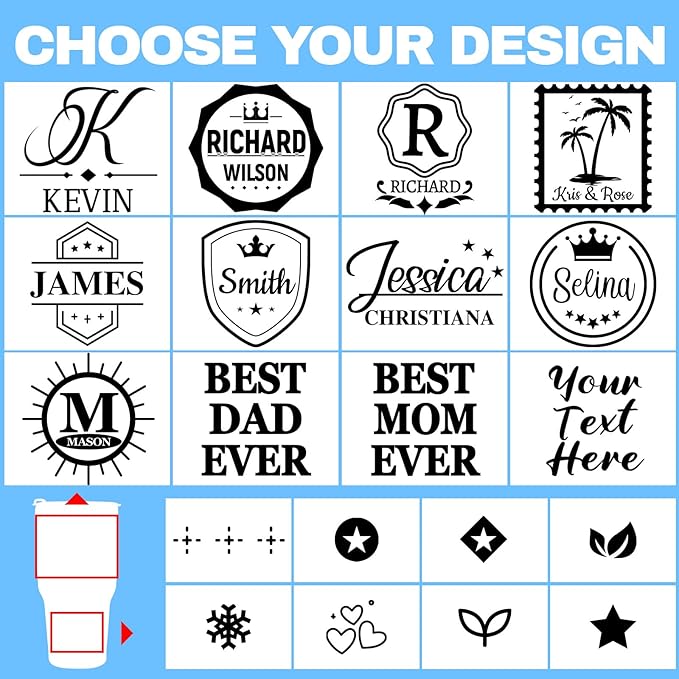 Personalized Tumbler with Pictures Text Name, Custom Double Wall Insulated 20oz Coffee Tumbler, Personalized Gifts for Women Men Friend, Christmas Gifts w/Lid (30oz Engraved)