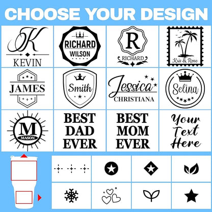 Personalized Tumbler with Pictures Text Name, Custom Double Wall Insulated 20oz Coffee Tumbler, Personalized Gifts for Women Men Friend, Christmas Gifts w/Lid (30oz Engraved)