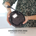 Load image into Gallery viewer, OVENTE 1.7L Electric Kettle, 1500W Fast Boiling Water Heater for Coffee or Tea with Stainless Steel BPA-Free and Cordless Body, Auto Shut-Off, Boil-Dry Protection and Removable Filter, Silver KS777S