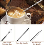 Load image into Gallery viewer, 22Pcs Espresso Accessories, 51mm Espresso Tamper Kit, Espresso Machine Accessories Set with Coffee Tamper, WDT Tool, Tamper Mat, Coffee Stirrer, Frothing Pitcher, Latte Art Pen, 16 Coffee Stencils