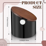 Load image into Gallery viewer, Espresso Knock Box with Walnut Lid for Coffee Grounds, Espresso Machine Accessory, Easy Disposal of Coffee Pucks, Removable Knock Bar(Black)