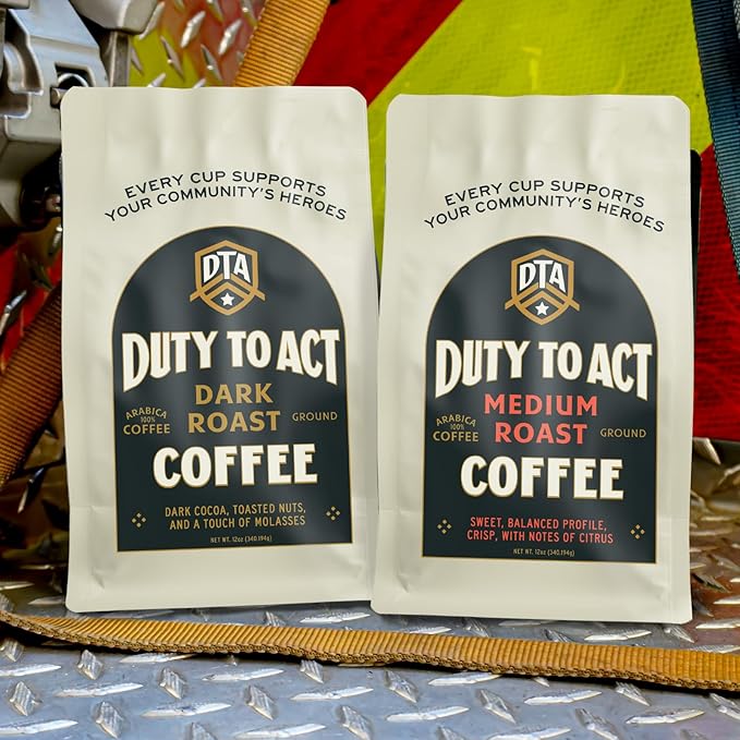 Duty to Act Medium Roast Ground Coffee, 2 lbs (Pack of 6)