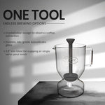 Load image into Gallery viewer, Rattleware Glass Cupping Brewer 300ml – Heat Resistant Specialty Coffee Brewer for Professional Baristas and Home Use, Clear Flavor Extraction, Durable Glass Construction, Easy Pouring and Cleaning