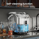 Load image into Gallery viewer, Kismile Nugget Ice Makers Countertop,35Lbs/24H,Portable Countertop Machine with Chewable Pellet Ice,Self-Cleaning,One-Click Operation for Home/Office(White)