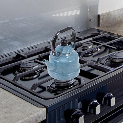 DOITOOL Enamel Tea Kettle Vintage Enamel Teapot 1.1 L Porcelain Tea Kettle Camping Coffee Kettle Stovetop Kettle Hot Water Boiler Pot for Hot Water, Tea Accessories