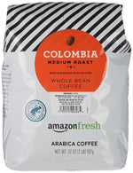 Load image into Gallery viewer, Amazon Fresh, Colombia Whole Bean Coffee Medium Roast, 32 Oz