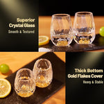 Load image into Gallery viewer, DUJUST Diamond Shot Glasses (1.5oz), Crystal Shot Glass Set Decorated with 24K Gold Leaf Flakes, Luxury &amp; Cute Shot Cups, BPA-Free &amp; Lead-Free, Perfect for Décor &amp; Collection, Gift Choice - 2 pcs