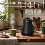 Load image into Gallery viewer, Gooseneck Electric Kettle 0.8L - Matte Black Tea Kettle with Auto Shut Off, Boil-Dry Protection &amp; BPA-Free Design, Precision Electric Water Kettle for Pour Over Coffee, Tea Brewing