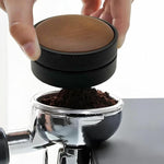 Load image into Gallery viewer, 51Espresso Distributor with Walnut Wood Top – 58mm Coffee Distribution Tool for Even Tamping – Adjustable Leveling Tool for Portafilters – Barista Espresso Accessories(51mm)