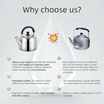 Load image into Gallery viewer, Whistling Stovetop Tea Kettle,Food Grade 316 Stainless Steel,Hot Water Fast to Boil,Stovetop Kettle with Ergonomic Handle,5.3 Quart Capacity