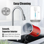 Load image into Gallery viewer, Milk Frother, Upgraded 4-in-1 Milk Frother and Steamer, Hot and Cold Foam Maker and Milk Warmer with Temperature Control &amp; Auto Shut-Off, Frother for Coffee, Latte, Cappuccino, Matcha(Red)