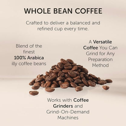 illy Whole Bean Coffee, Arabica Selections, India, Single Origin, 100% Arabica, All-Natural, No Preservatives, 250g (Pack of 1)