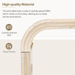 Load image into Gallery viewer, Bellemave Modern Coffee Table with Curved Art Deco Design Center Sofa Table Minimalist Cocktail Wooden Table for Living Room, Natural Wood Wash