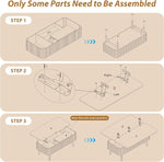 Load image into Gallery viewer, 3 in 1 Lift Top Coffee Table, Fluted Convertible Coffee Tables Converts to Dining Tables, Modern Oval Wooden Center Table with Storage for Living Room Office Small Space, Partial Assembly (Natural)