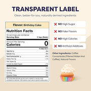 Coffee Concentrate - Limited Release Flavors - Cold Brew Coffee, Perfect for Hot or Iced Instant Coffees, Hot Drinks, Cold Brew Concentrate, 35 Servings - Birthday Cake