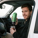 Load image into Gallery viewer, Fast self-heating Portable Electric Espresso Coffee Maker, 2 IN 1 Extraction Espresso Machine, Support Ground Coffee and NS capsule, for Travel,Car,Hiking,Climbing（Green） Rich Crema