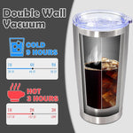 Load image into Gallery viewer, 20oz Tumbler Bulk Stainless Steel Tumbler Cup with Lid Vacuum Insulated Double Wall Travel Mug, Durable Powder Coated Travel Coffee Tumbler Mug for Hot &amp; Cold Drinks, Stainless Steel,12 Pack