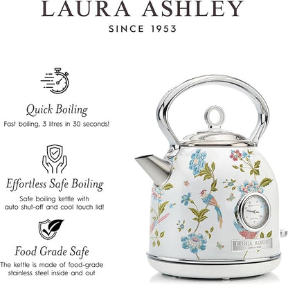 VQ - Laura Ashley 1.7L Dome Kettle - Elveden White