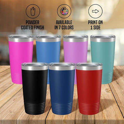 Multiple Sclerosis Awareness Cup - Be Strong and Fight on - 20oz Teal Tea, Coffee Tumbler