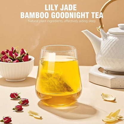 Sleep Herbal Tea - Night Time Tea for Bedtime - 20 Tea Bags with Mulberry, Red Date, Gardenia, Red Rose, Jade Bamboo, Lotus Seed, Goji Berry, Lily, Semen Ziziphi - Natural Night Sleeping Tea