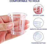 Load image into Gallery viewer, JOLLY CHEF 900 Pack 2 oz Plastic Shot Glasses, Clear Disposable Cups, Plastic Shot Cups Disposable for Jelly Shots, Wine Tasting, Food Samples,Thanksgiving Party, Wedding, Christmas