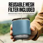 Load image into Gallery viewer, Nest Pour Over Coffee Kit | Coffee Maker for Camping | All-In-One Travel Pour Over | Transportable Dripper, Two 10oz Stainless Steel Travel Mugs | Compact Storage &amp; Adventure Ready | Everglade