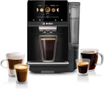 Load image into Gallery viewer, BOSCH 800 Series Fully Automatic Espresso and Coffee Machine – 35 Drinks, Cold Brew, Double Cup, Milk Hose, Ceramic Grinder, Smart Features, in Black TPU60309